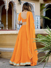 Women’s Bandhani Print Lehenga Choli with Dupatta