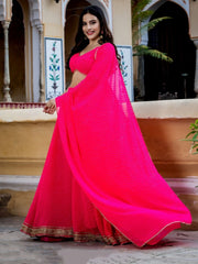 Women’s Bandhani Print Lehenga Choli with Dupatta
