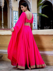 Women’s Bandhani Print Lehenga Choli with Dupatta