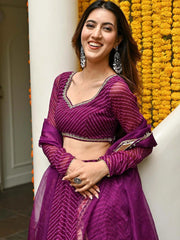 Women’s Bandhani Print Lehenga Choli with Dupatta