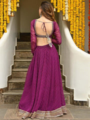 Women’s Bandhani Print Lehenga Choli with Dupatta