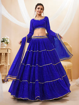 Women’s Embroidered Lehenga Choli with Dupatta