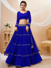 Women’s Embroidered Lehenga Choli with Dupatta