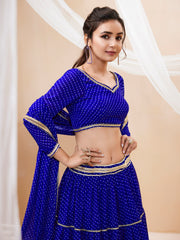 Women’s Embroidered Lehenga Choli with Dupatta