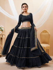 Women’s Embroidered Lehenga Choli with Dupatta
