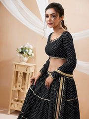 Women’s Embroidered Lehenga Choli with Dupatta