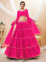 Women’s Embroidered Lehenga Choli with Dupatta