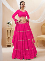 Women’s Embroidered Lehenga Choli with Dupatta