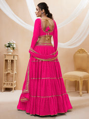 Women’s Embroidered Lehenga Choli with Dupatta