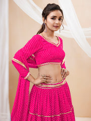 Women’s Embroidered Lehenga Choli with Dupatta