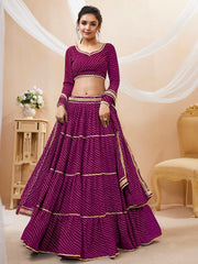Women’s Embroidered Lehenga Choli with Dupatta