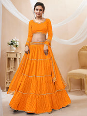 Women’s Embroidered Lehenga Choli with Dupatta