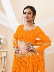 Women’s Embroidered Lehenga Choli with Dupatta