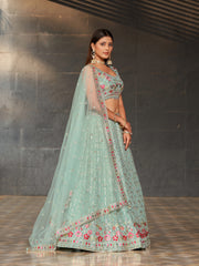Women’s Floral Embroidered Lehenga Choli with Dupatta
