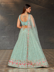 Women’s Floral Embroidered Lehenga Choli with Dupatta