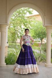 Women’s Rayon Lehenga with Kutchi Work Blouse