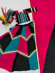 Women’s Lehenga Choli Set with Dupatta, Traditional Ethnic Flared Choli
