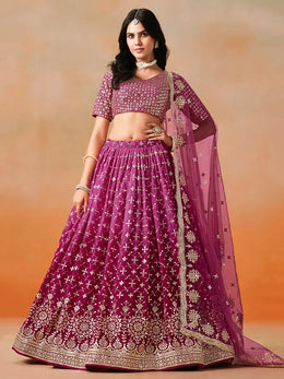 Women’s Zari Embroidery Designer Lehenga Choli for teaditional look