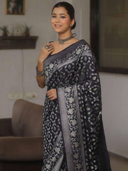 Design and Rich Zari Border, Elegant Indian Traditional Saree for Wedding, Festival & Party Wear