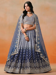 Women’s Zari Embroidery Designer Lehenga Choli for teaditional look
