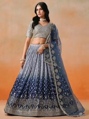 Women’s Zari Embroidery Designer Lehenga Choli for teaditional look
