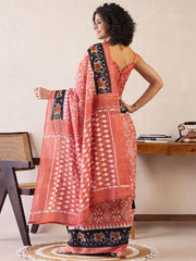 Women’s Ready to Wear Mul Cotton Saree with Pocket For Trdaitional look