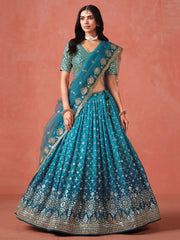 Women’s Zari Embroidery Designer Lehenga Choli for teaditional look