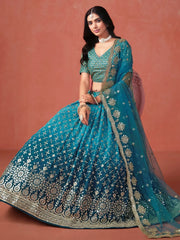 Women’s Zari Embroidery Designer Lehenga Choli for teaditional look