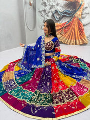 Women’s Fox Georgette Lehenga Choli with Dupatta Set