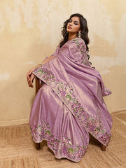 Women Traditional Saree with Matching Blouse for Wedding, Party & Festive Wear