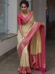 Woven Design, Elegant Indian Traditional Saree for Wedding, Festival & Party Wear
