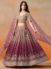 Women’s Zari Embroidery Designer Lehenga Choli for teaditional look