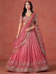 Women’s Zari Embroidery Designer Lehenga Choli for teaditional look