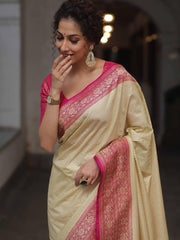 Woven Design, Elegant Indian Traditional Saree for Wedding, Festival & Party Wear