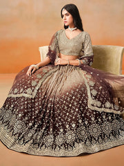 Women’s Zari Embroidery Designer Lehenga Choli for teaditional look